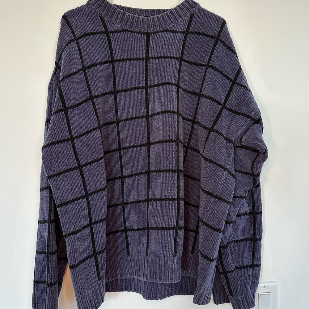 Winston Woods Plaid Knit Sweater